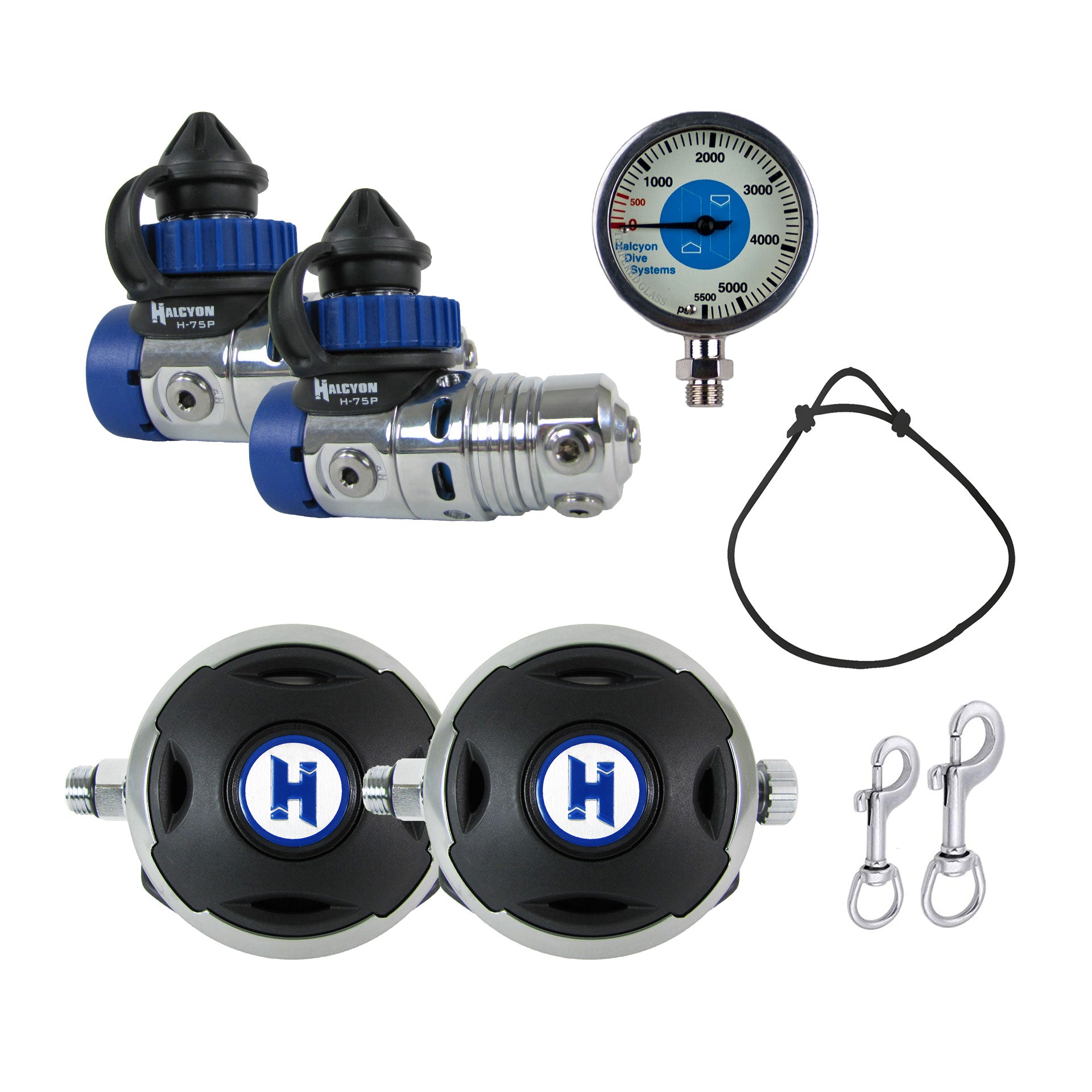 Halcyon Halo / H-75P Double cylinder Tech Diver Regulator Set