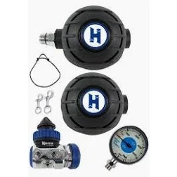 Halcyon Aura / H-50D Single cylinder diver Regulator Set