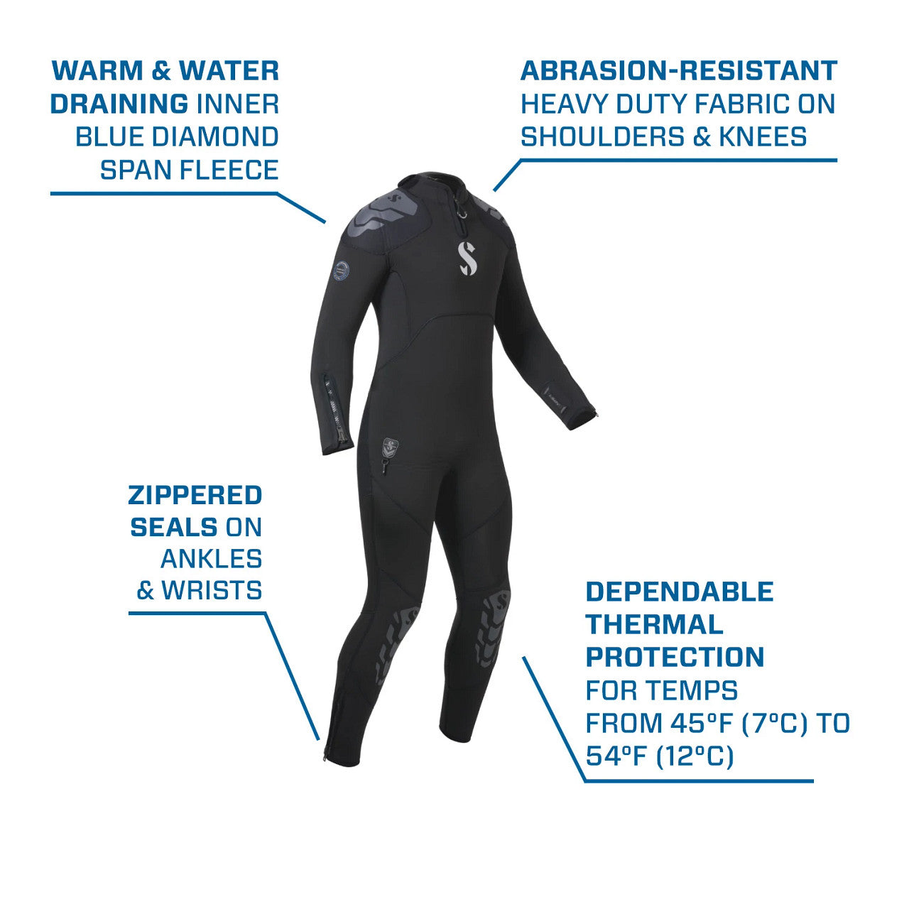 Scubapro Everflex Yulex 7.5mm / 5.5mm Mens wetsuit