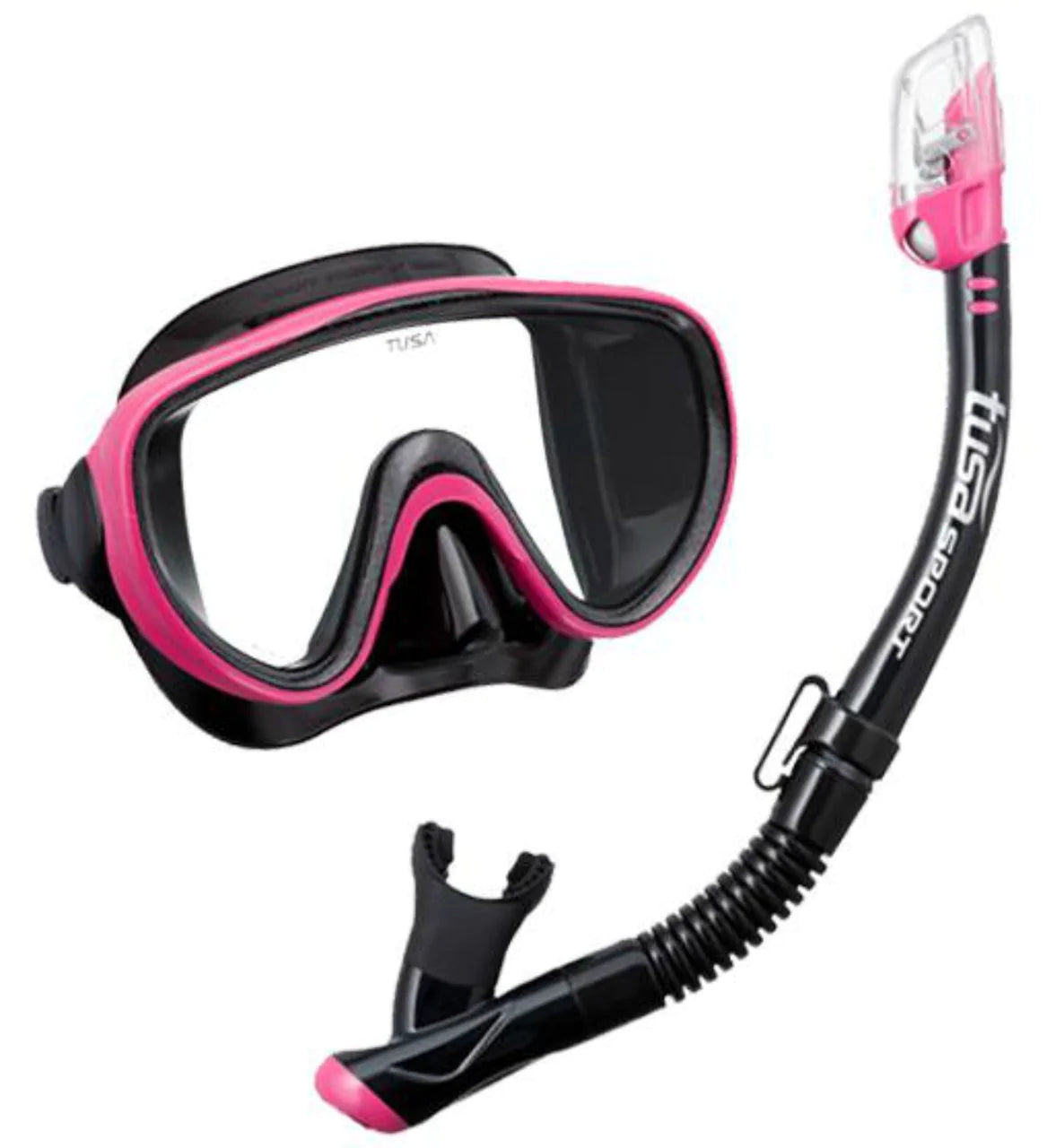 Tusa Snorkelling Mask & Snorkel Set, Serene Adult Combo