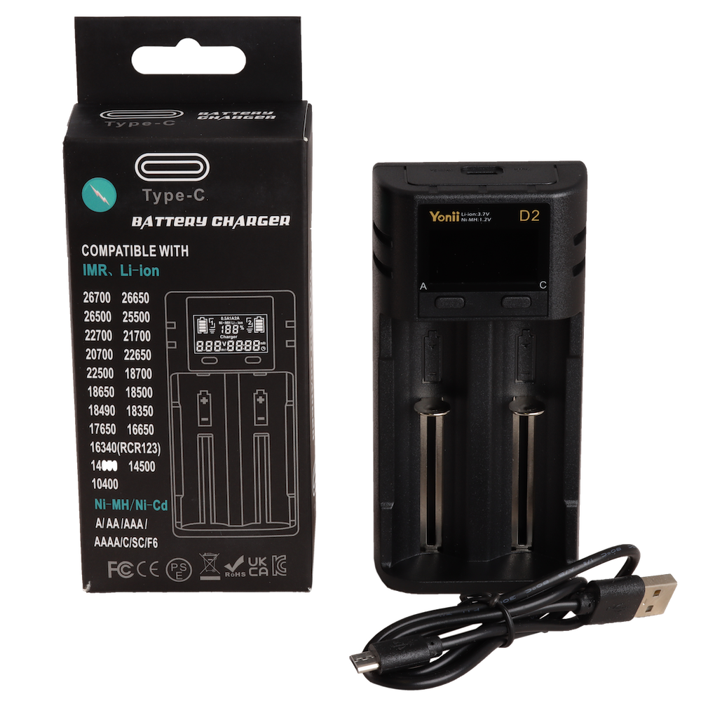 Dive Lantern D2 charger (two bay battery charger)