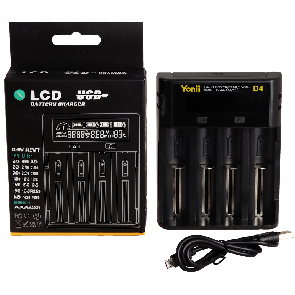 Dive Lantern D4 charger (four bay battery charger)