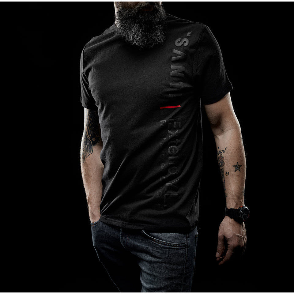 Santi Flock T- Shirt black