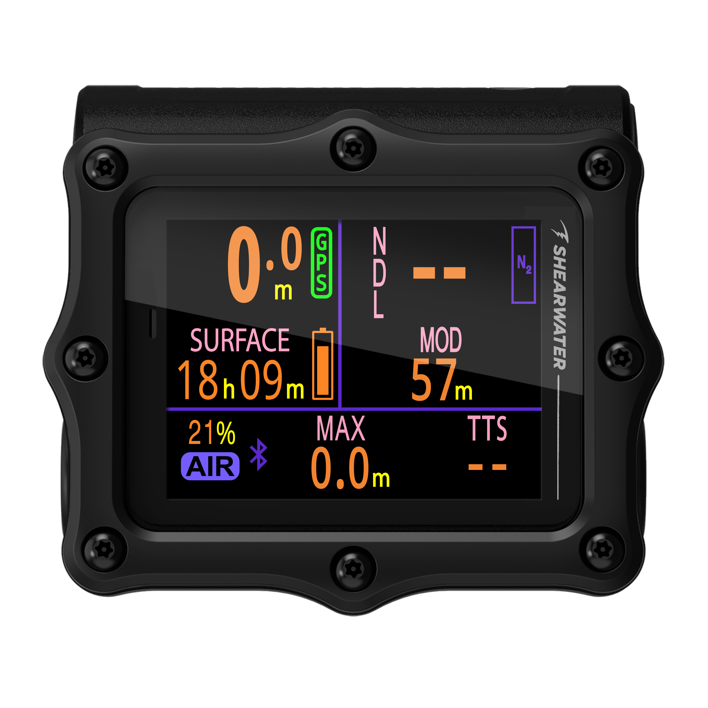 Shearwater Perdix 3 - Titanium - Air Integration