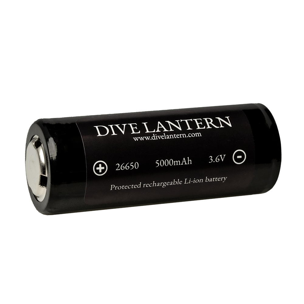 Dive Lantern Battery 26650 5000mAh 3.6V (compatible with D11, D40, V11, VM27, V40)