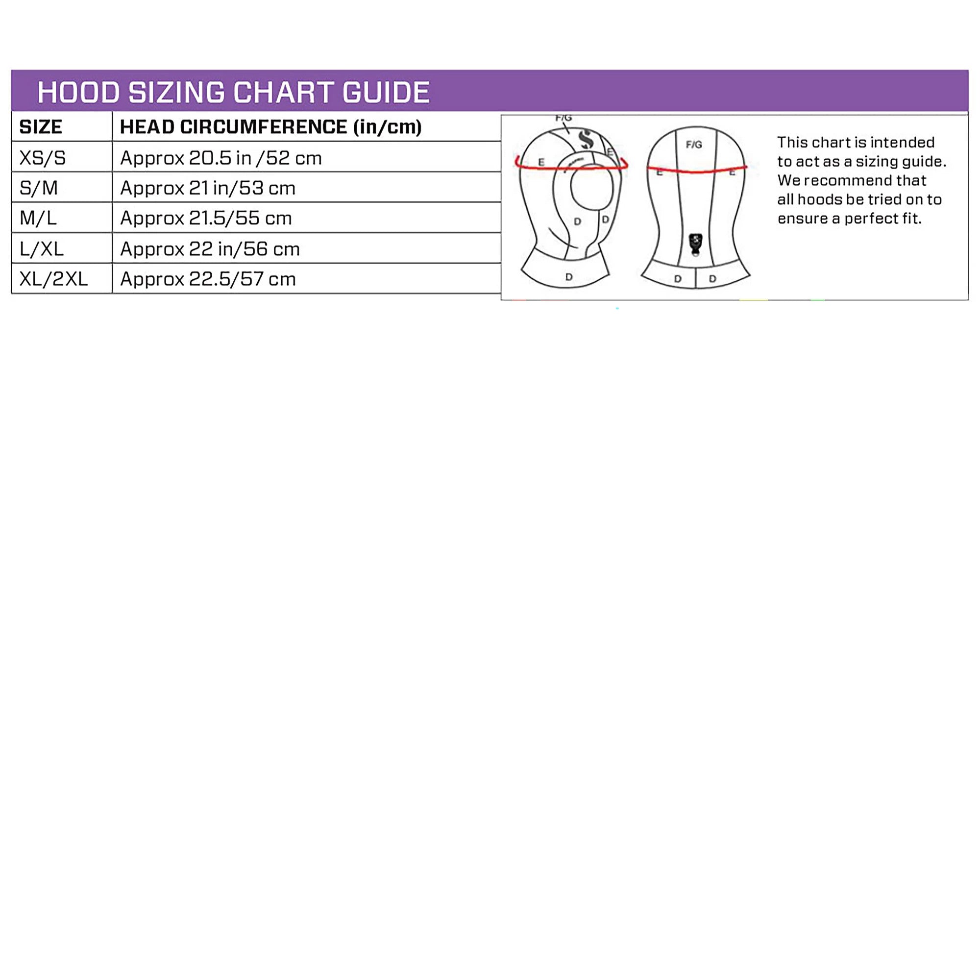 Scubapro Everflex 3mm hood (new version)