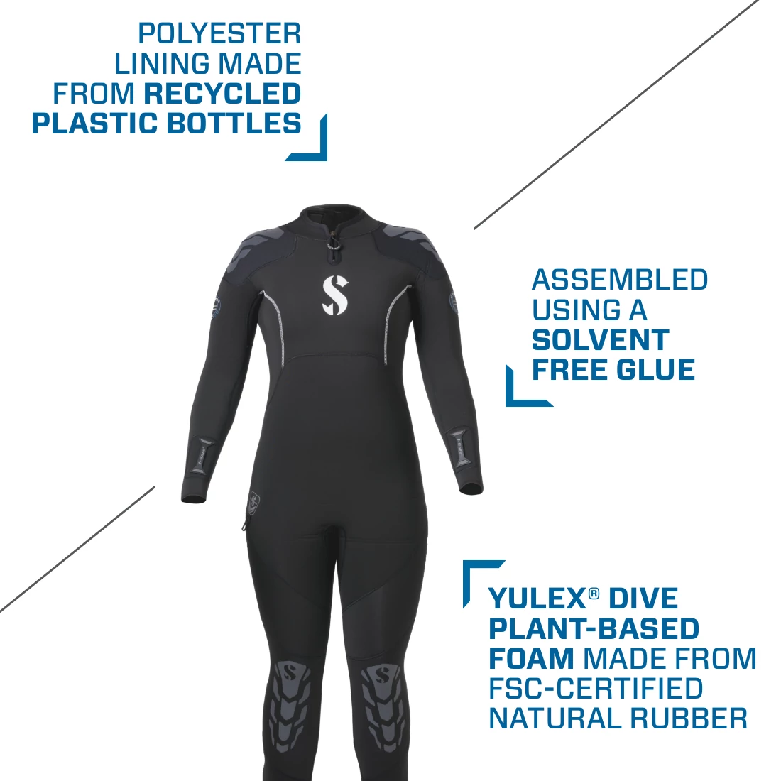 Scubapro Everflex Yulex 7.5mm / 5.5mm Womens wetsuit