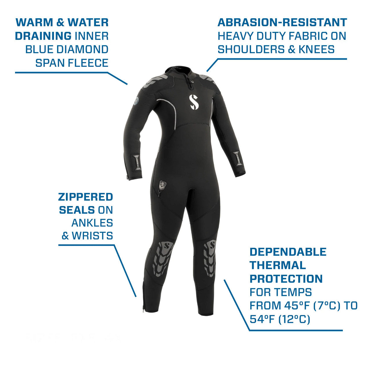 Scubapro Everflex Yulex 7.5mm / 5.5mm Womens wetsuit